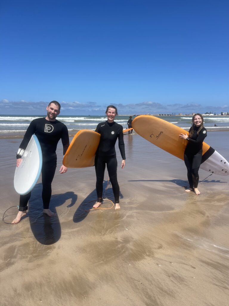 Surfing in essaouira
