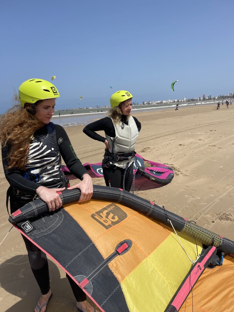Kitesurf session in essaouira